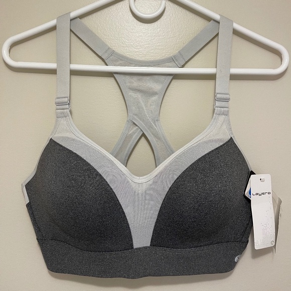 Layer 8 Two Tone Layer 8 Gray Sports Bra size L - Picture 1 of 4